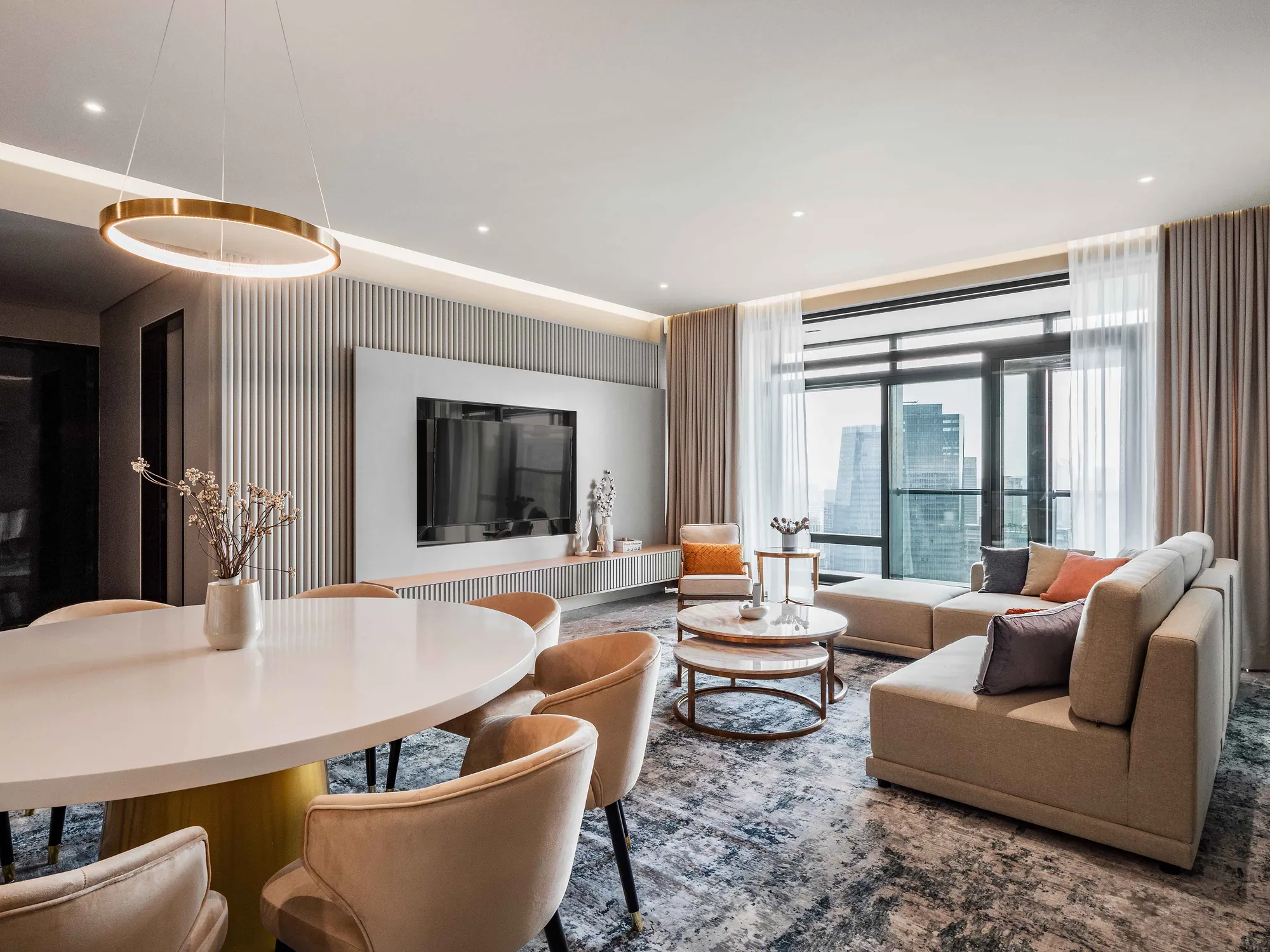 Four Seasons Residences, KLCC, Kuala Lumpur — branded residence interior by Blaine Robert Design