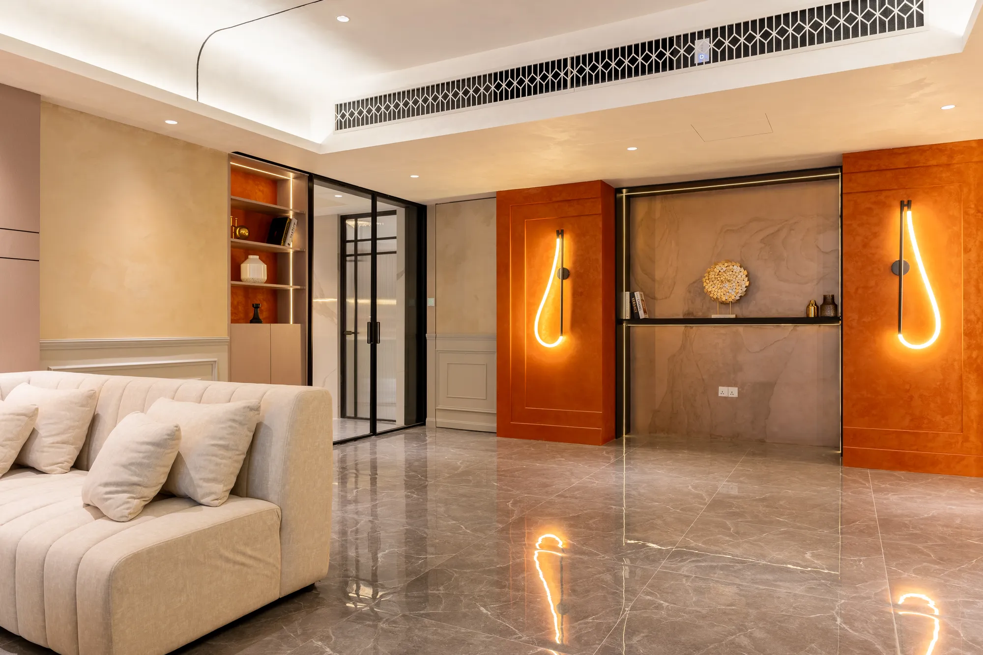 Kirana Residence tailored living room, Kuala Lumpur — Blaine Robert Design
