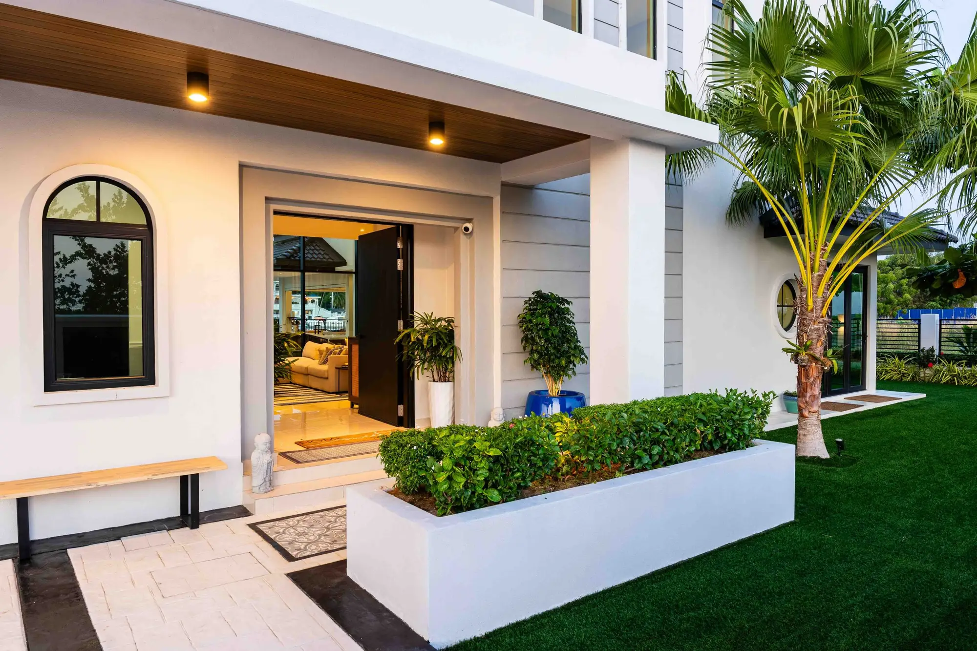 Quayside Villa, Port Dickson, Malaysia — waterfront villa interior by Blaine Robert Design