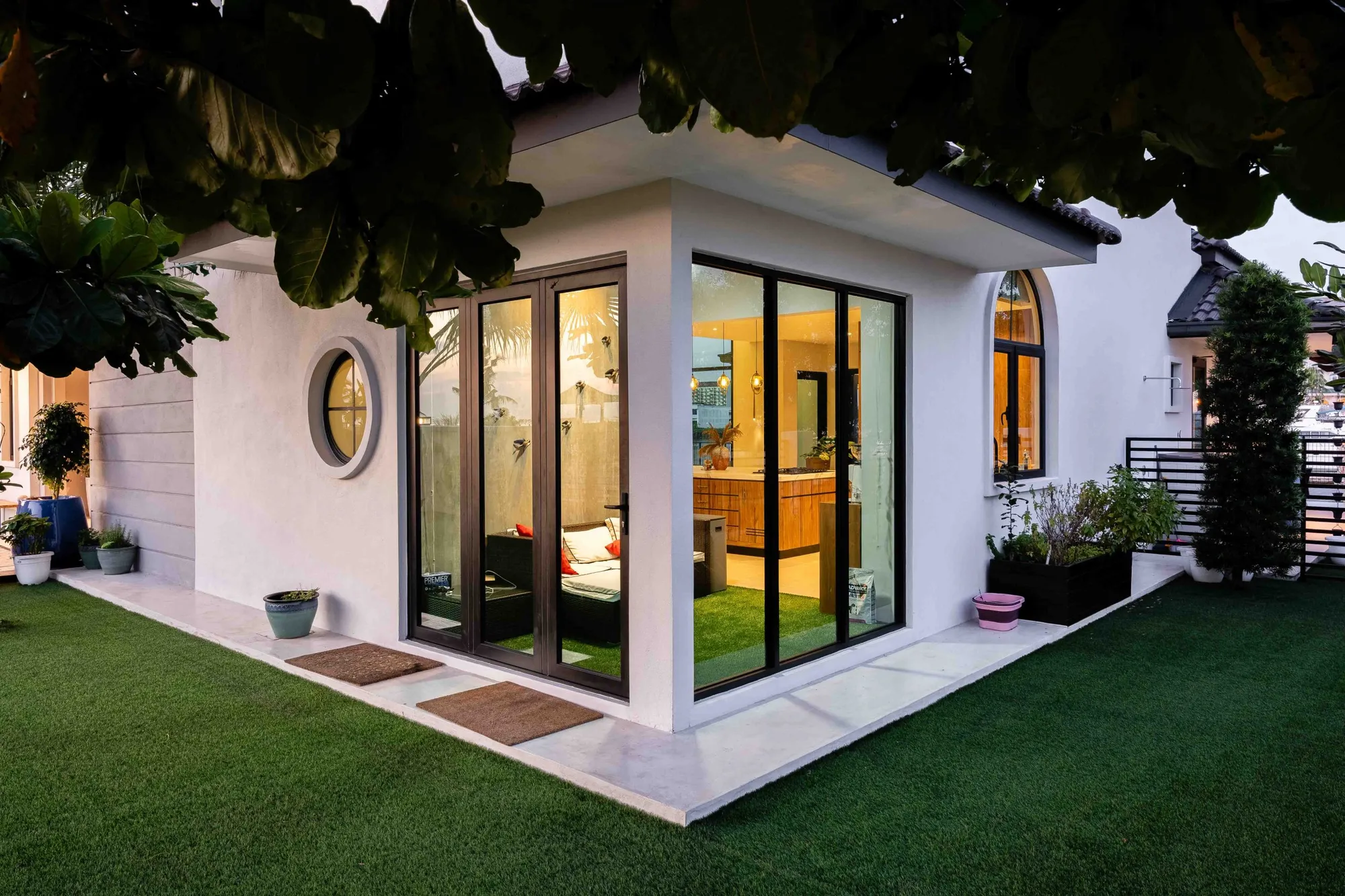 Quayside Villa, Port Dickson, Malaysia — waterfront villa interior by Blaine Robert Design